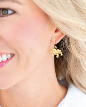Mini Bulldog Drop Earrings