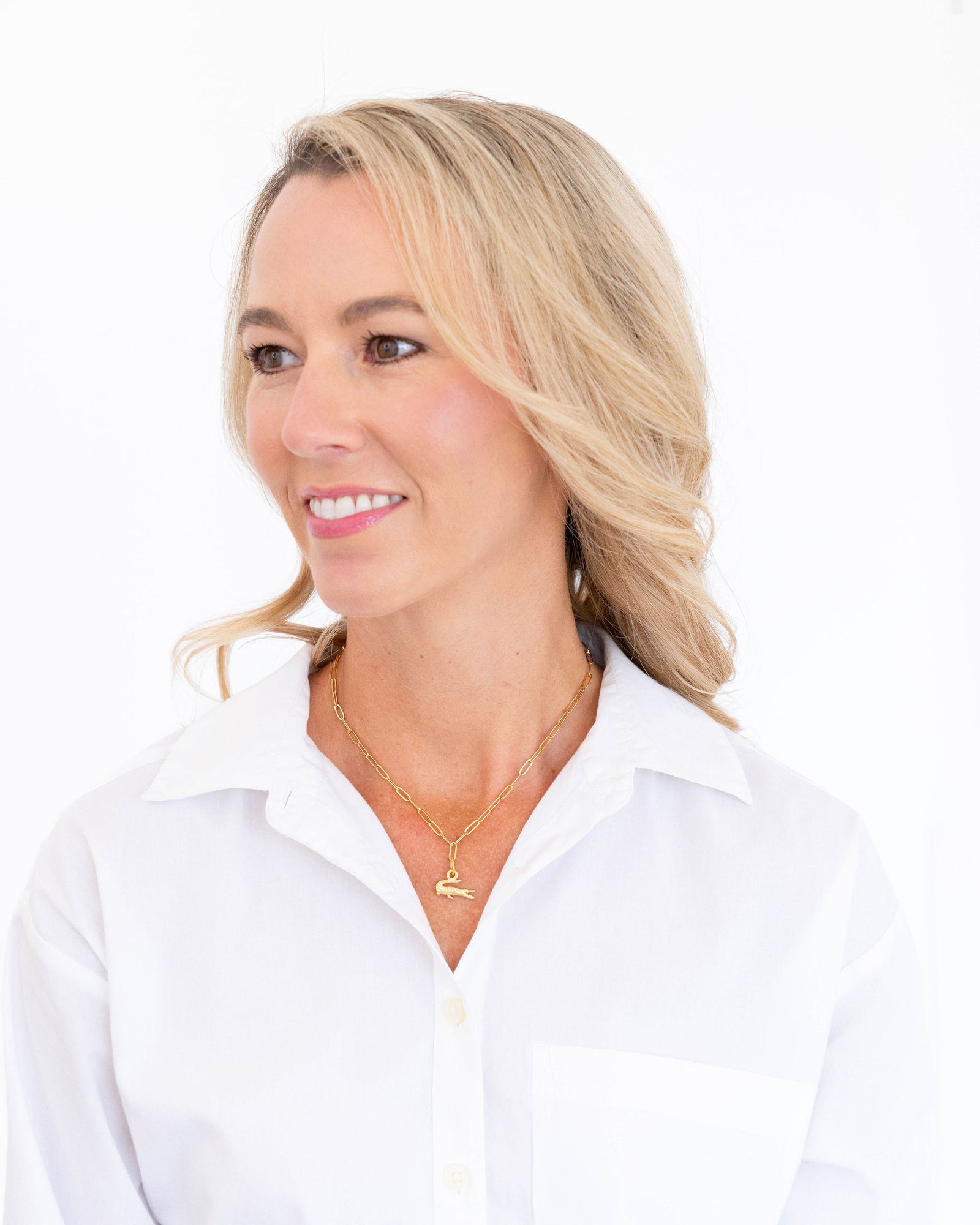 Small Alligator Paperclip Necklace