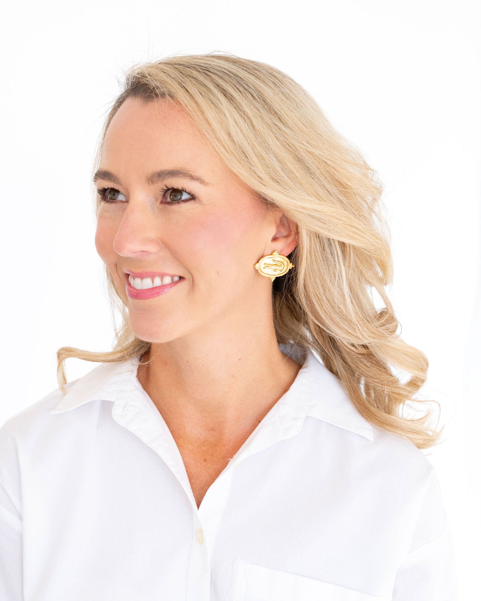 Alligator Intaglio Studs