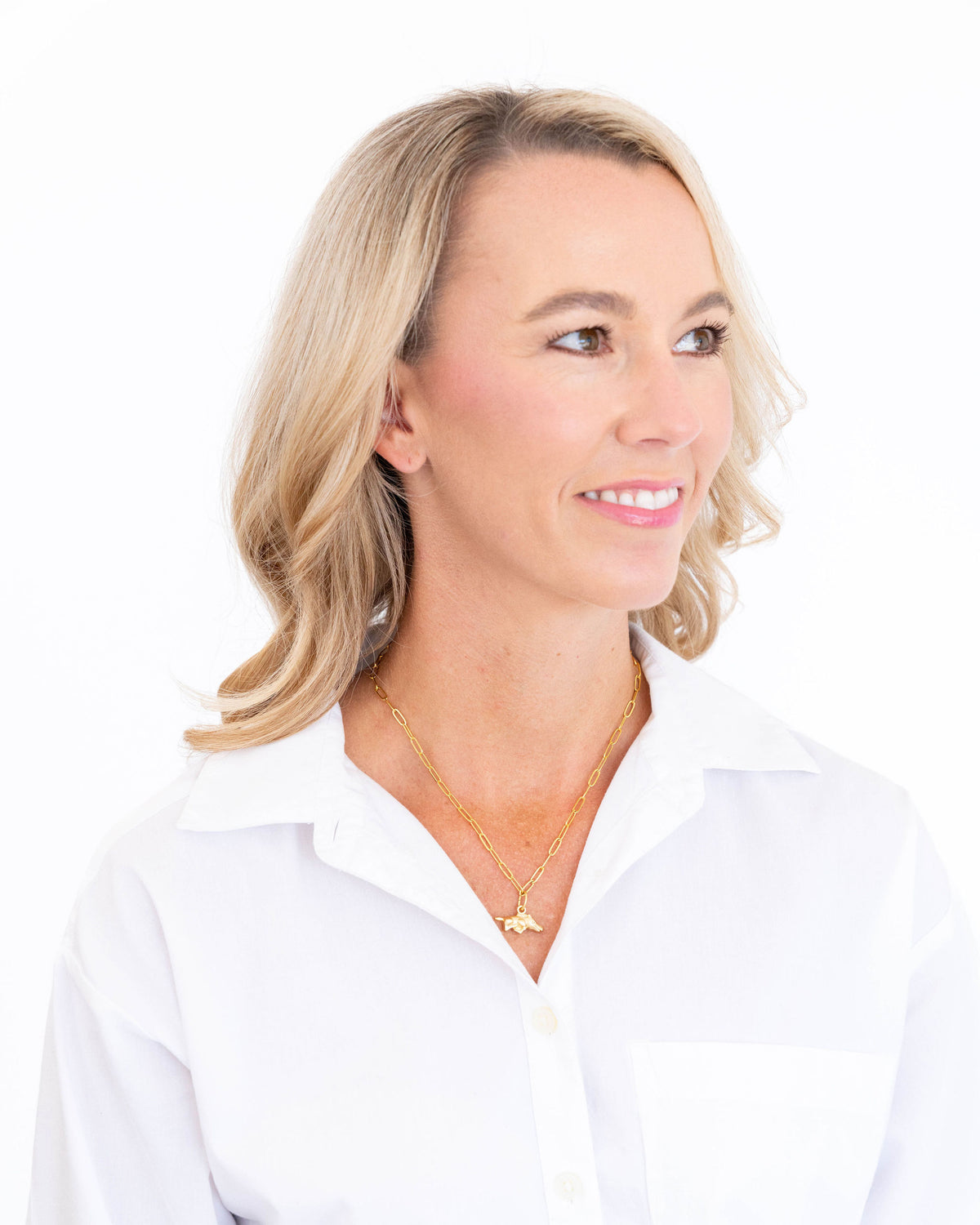 Small Wild Boar Paperclip Necklace