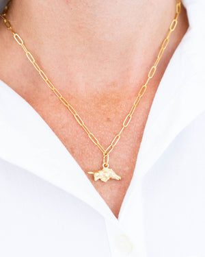 Small Wild Boar Paperclip Necklace