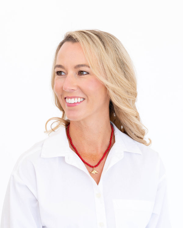 Alys Wild Boar Red Coral Necklace