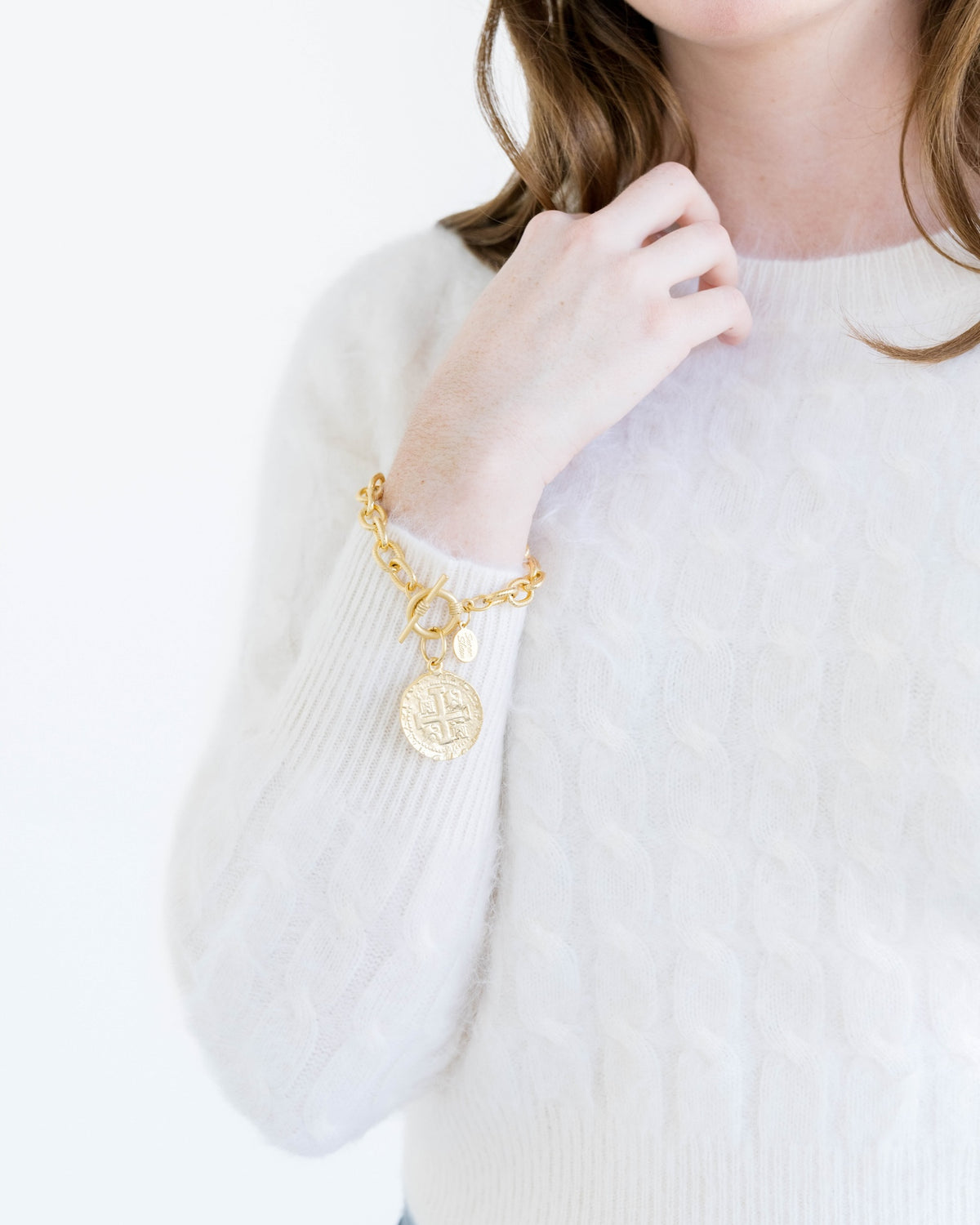 Peruvian Coin Toggle Bracelet