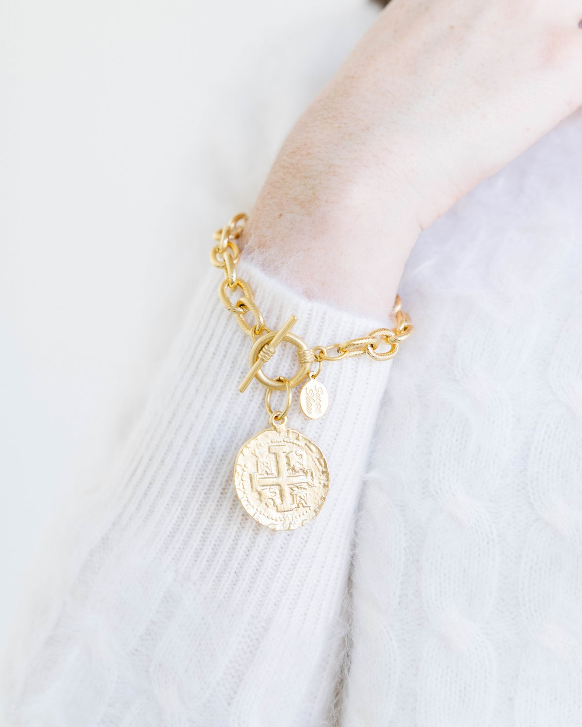 Peruvian Coin Toggle Bracelet