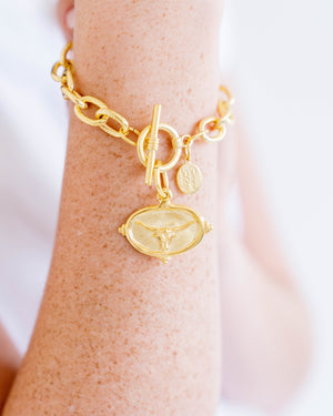 Longhorn Intaglio Bracelet
