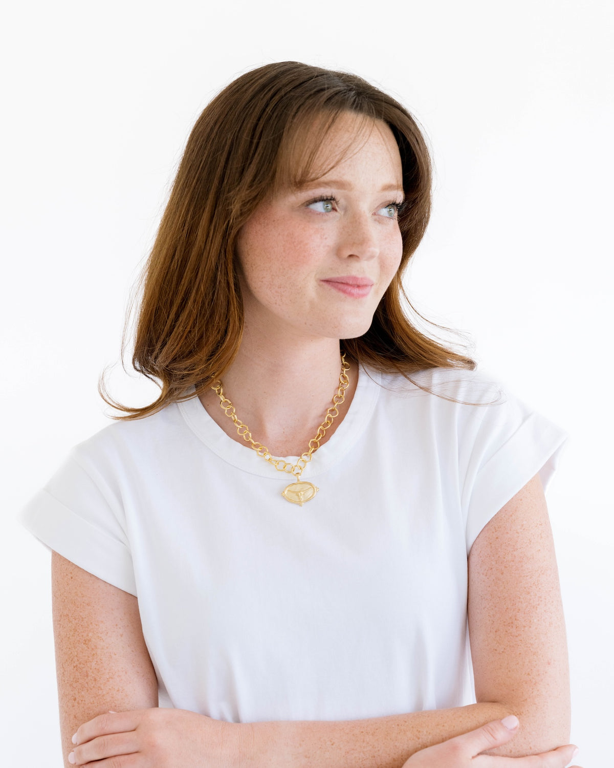 Longhorn Intaglio Necklace