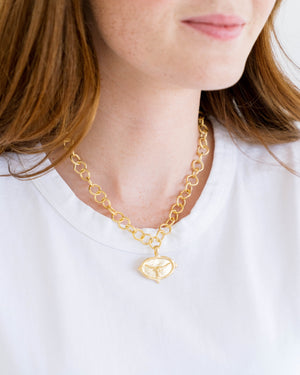 Longhorn Intaglio Necklace