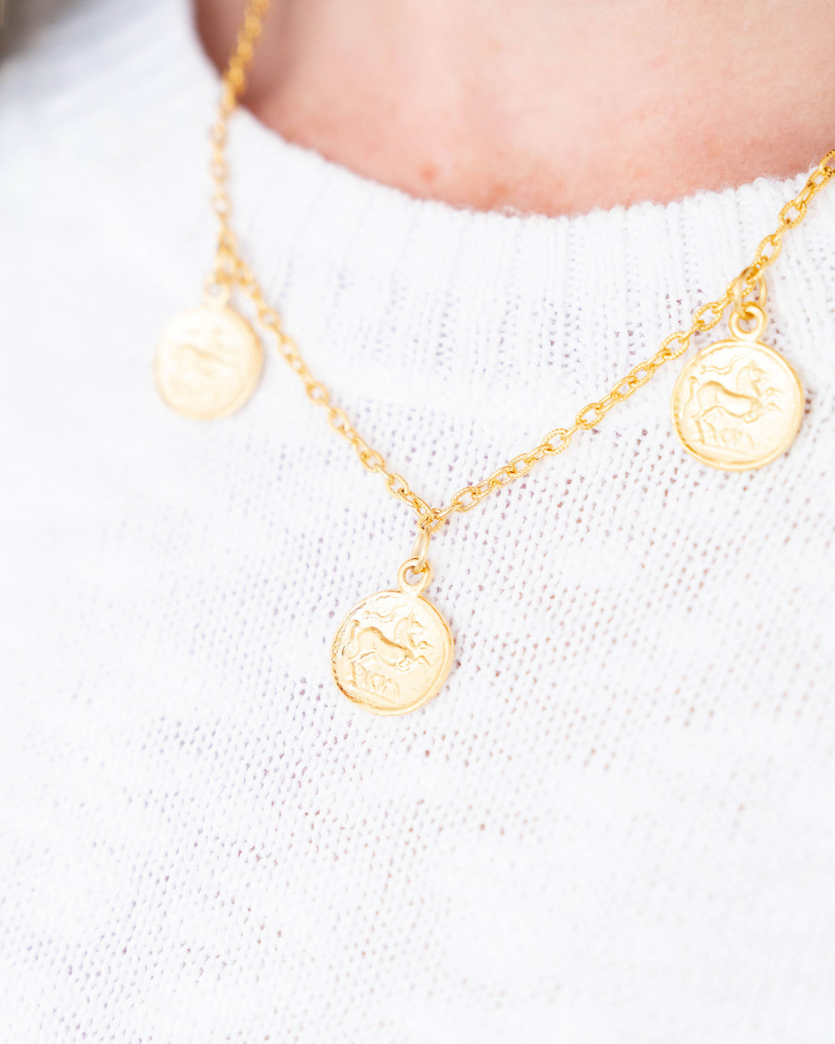 Coin Drop Necklace