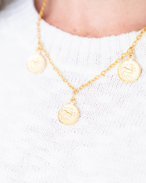 Coin Drop Necklace