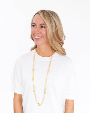 Long Linked Butterfly Chain Necklace