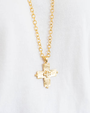 Long Jerusalem Cross Necklace