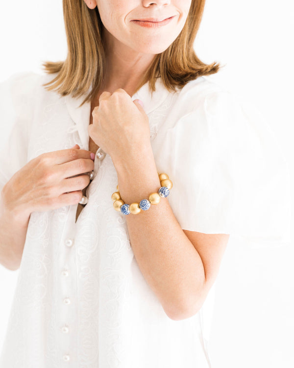 Blue & White Mini Margaret Bracelet