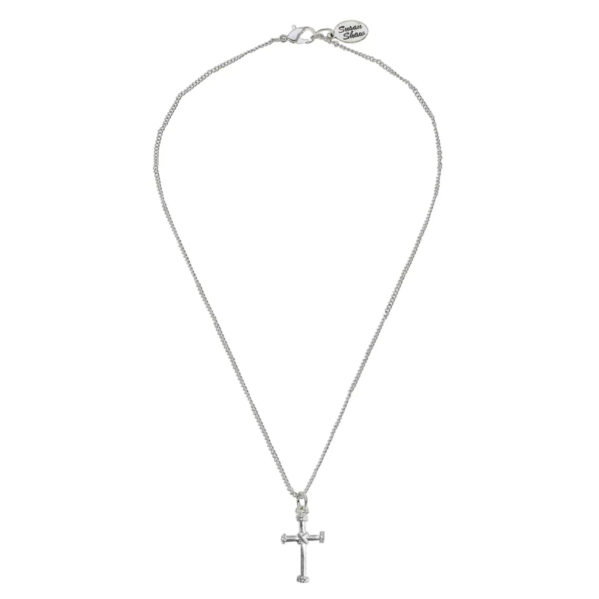 Silver Dainty Cross Necklace