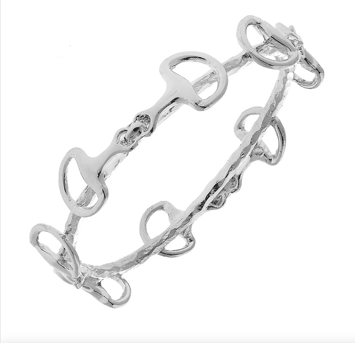 Horse bit bracelet on sale silver