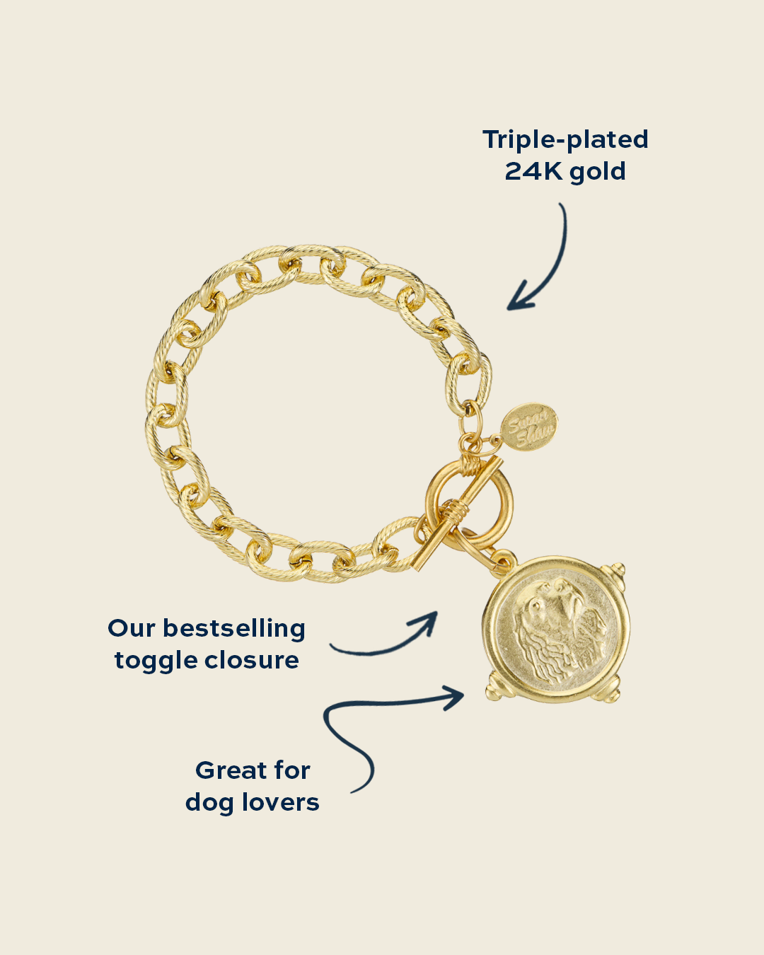 Spaniel Toggle Bracelet
