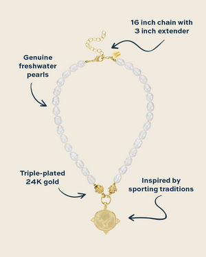 Stag Pearl Necklace