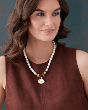 Pheasant Pearl Necklace