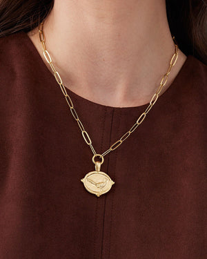 Pheasant Paperclip Necklace