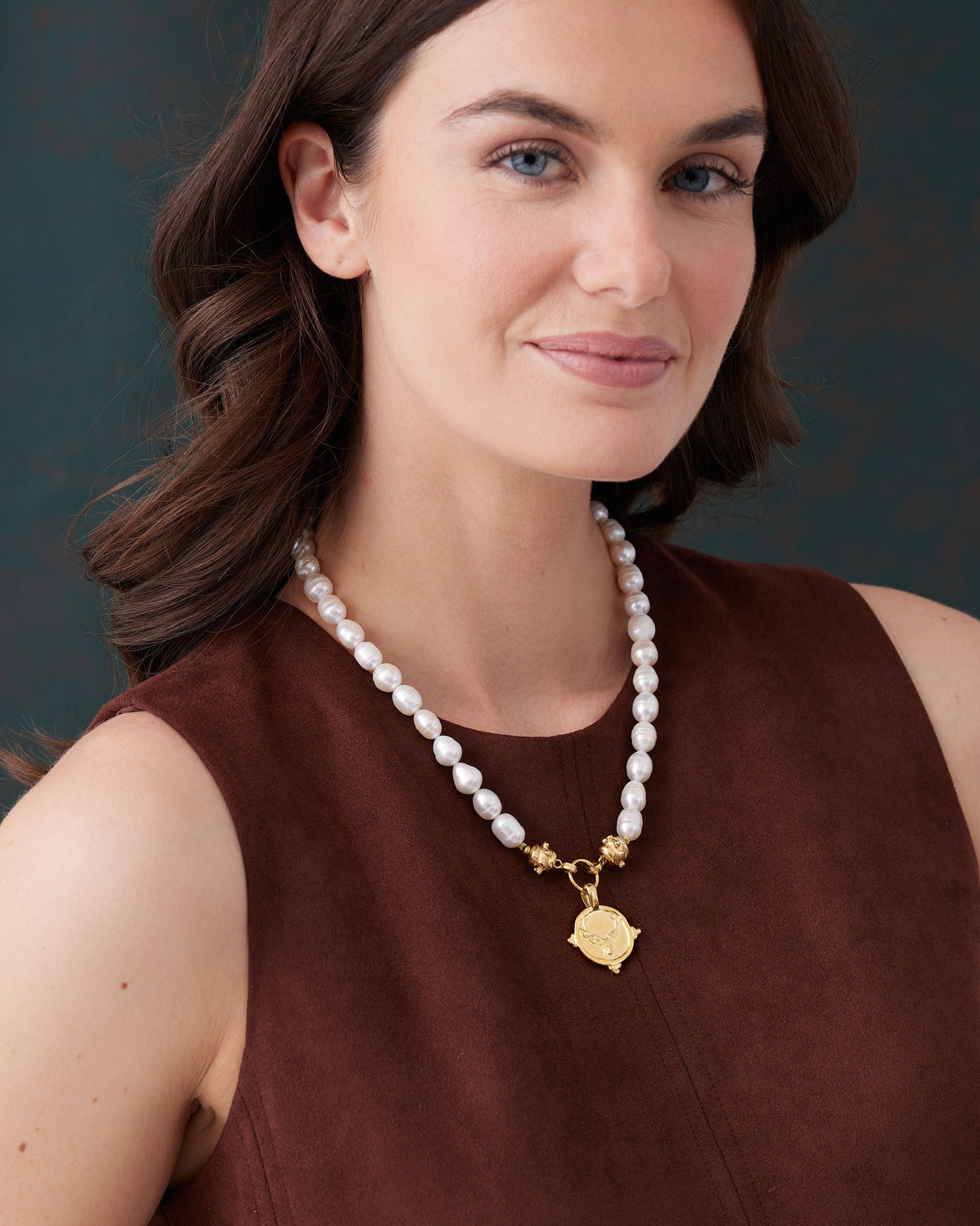 Stag Pearl Necklace
