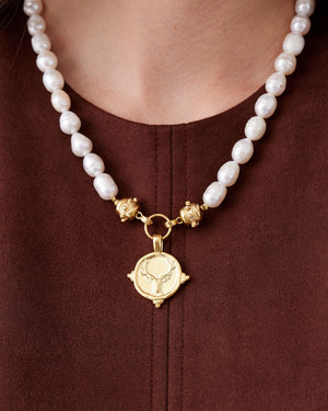 Stag Pearl Necklace