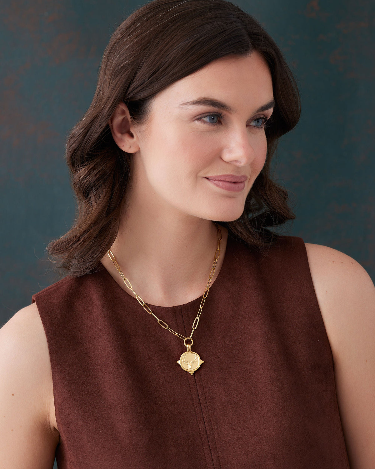 Stag Paperclip Necklace