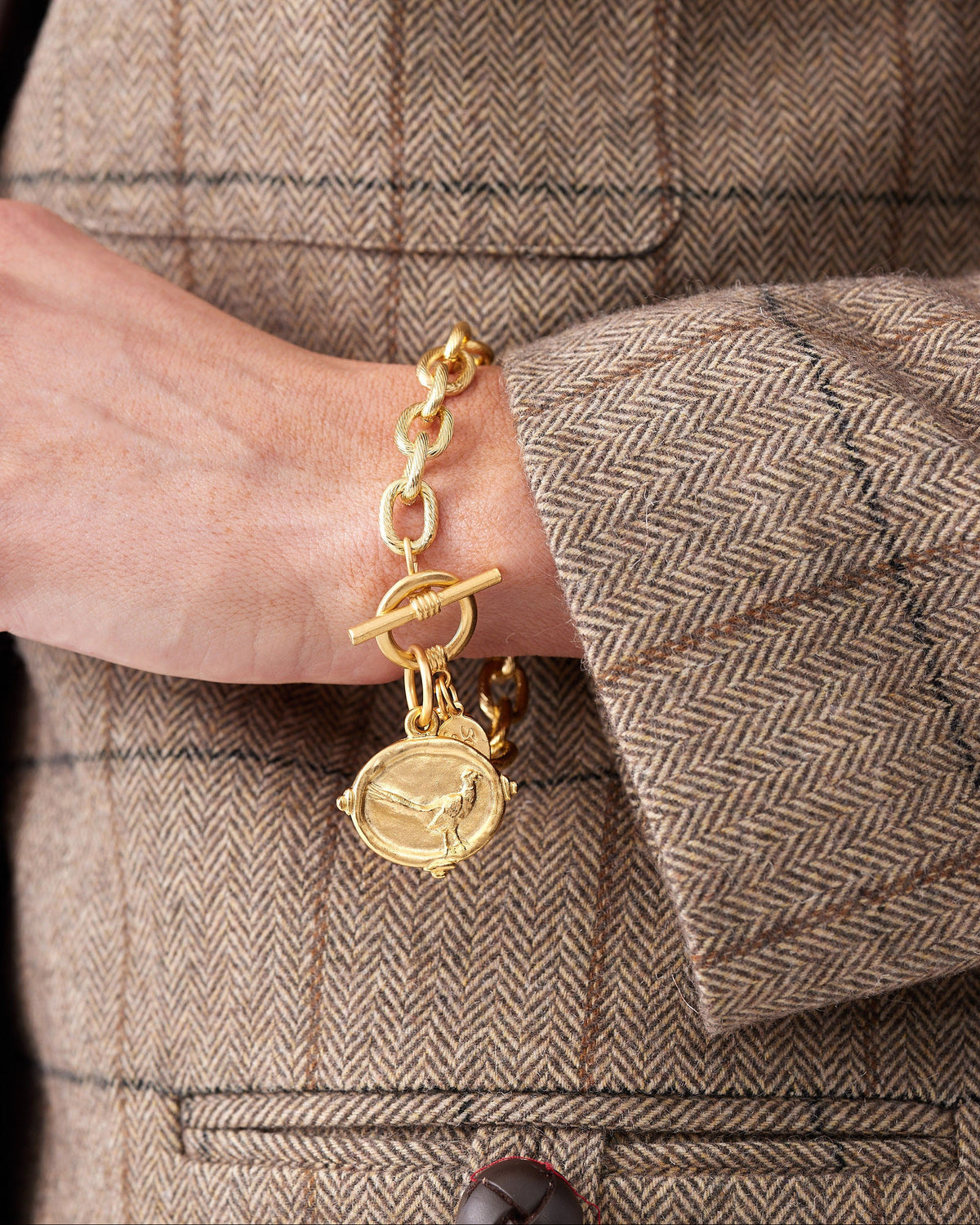 Pheasant Toggle Bracelet