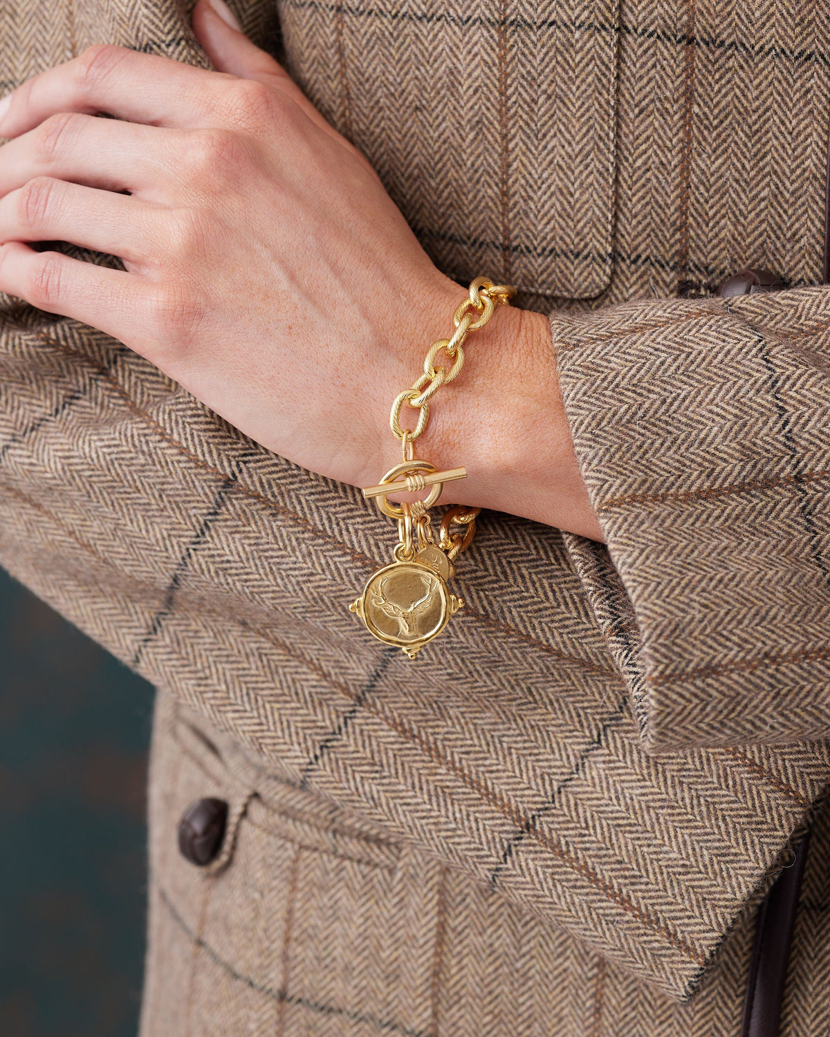 Stag Toggle Bracelet