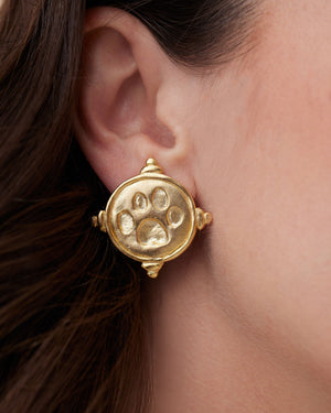 Paw Print Studs
