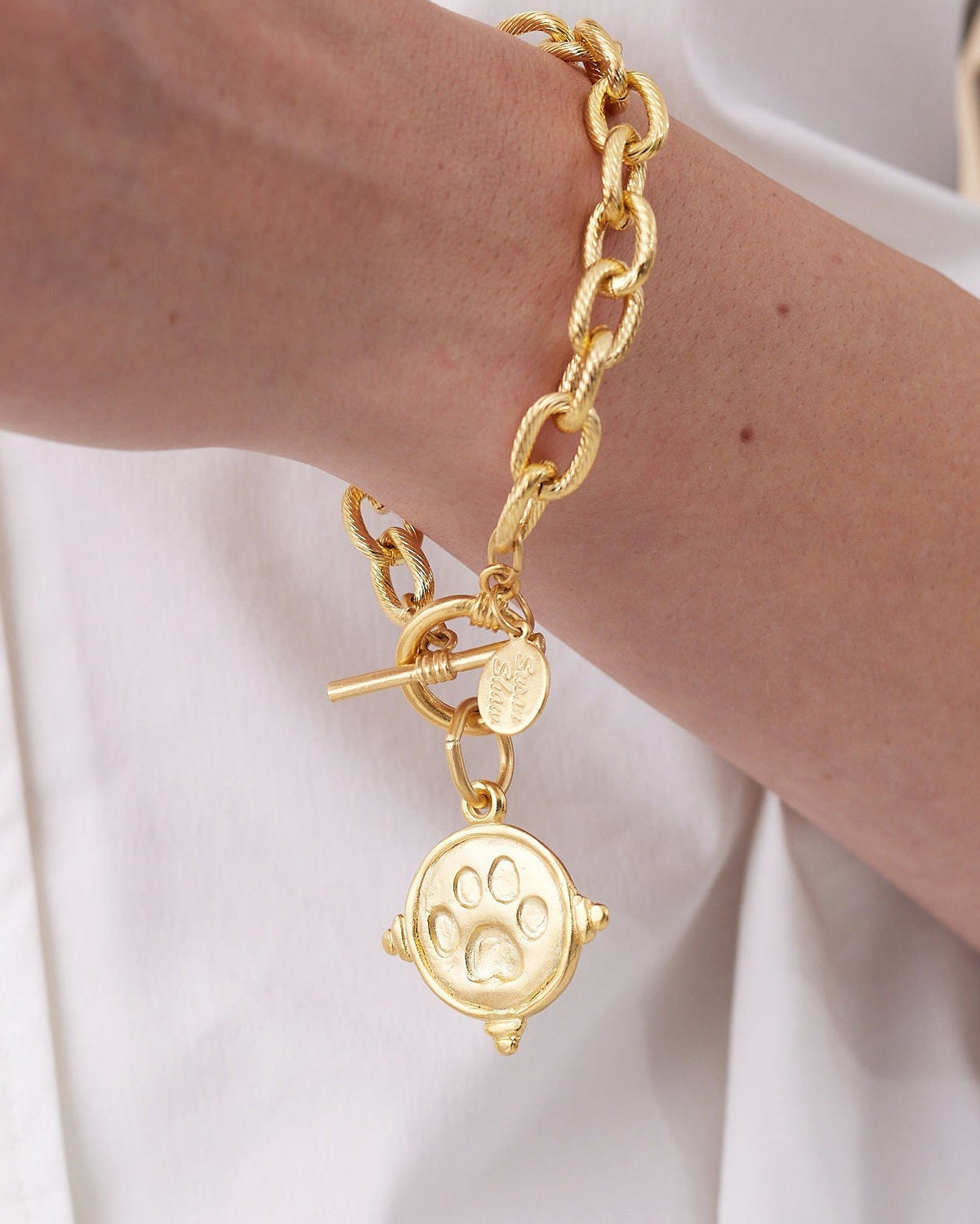 Paw Print Toggle Bracelet