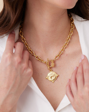 Paw Print Toggle Necklace