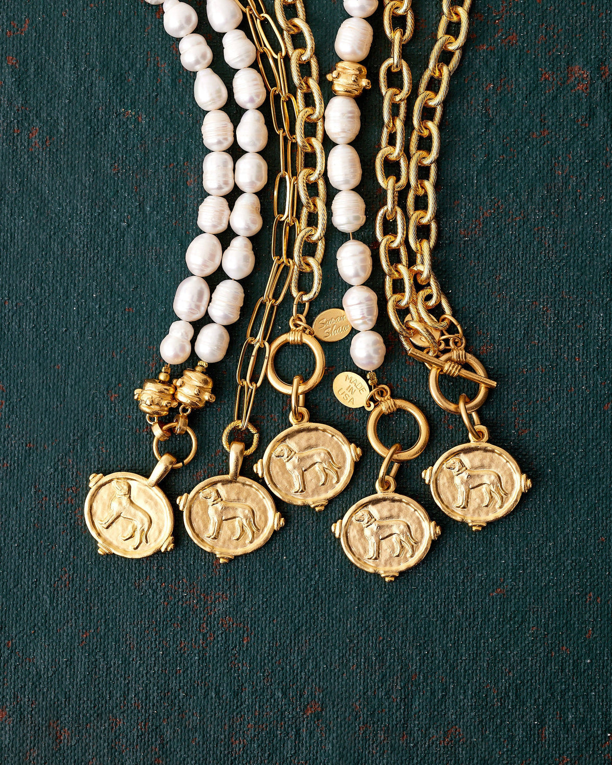 Retriever Pearl Toggle Bracelet