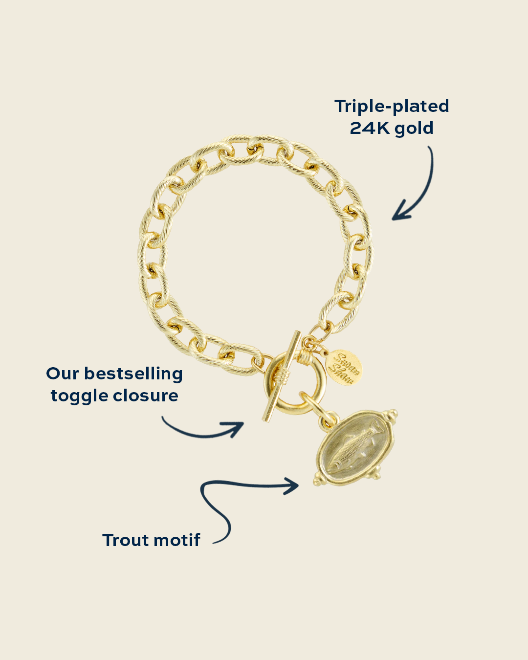 Trout Toggle Bracelet
