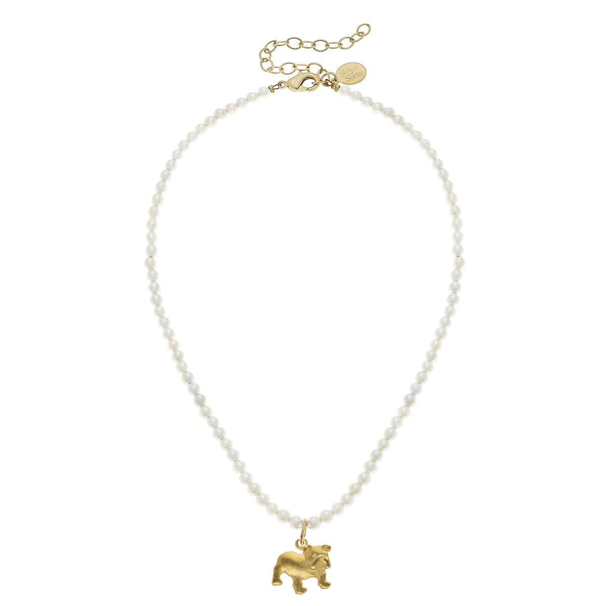 Alys Bulldog Pearl Necklace