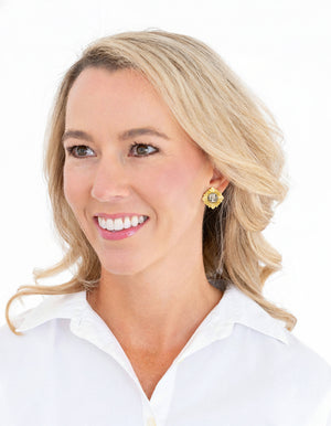 Mixed Metal Cameo Studs