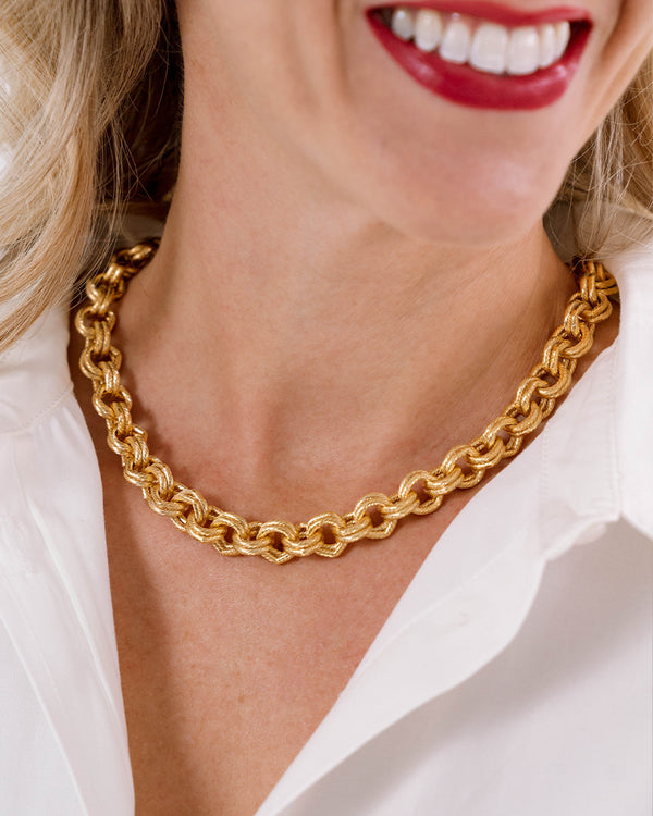 Susan Shaw Double Link Chain Necklace - Main Image