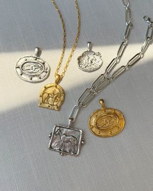 Silver Sporting Horse Pendant