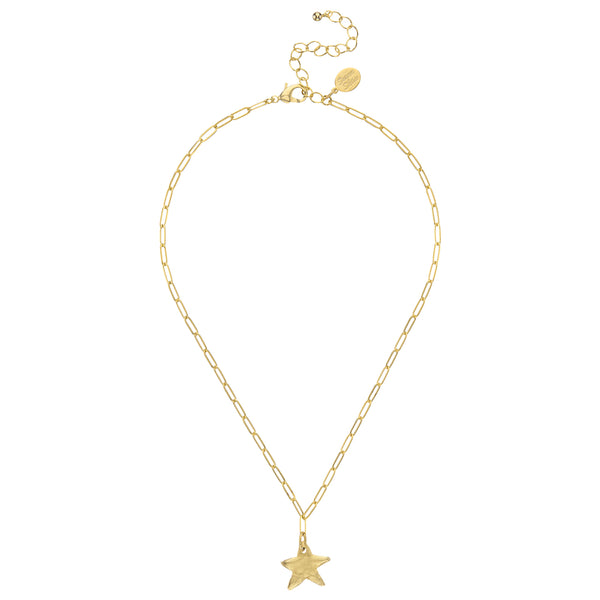 Petite Star Paperclip Necklace