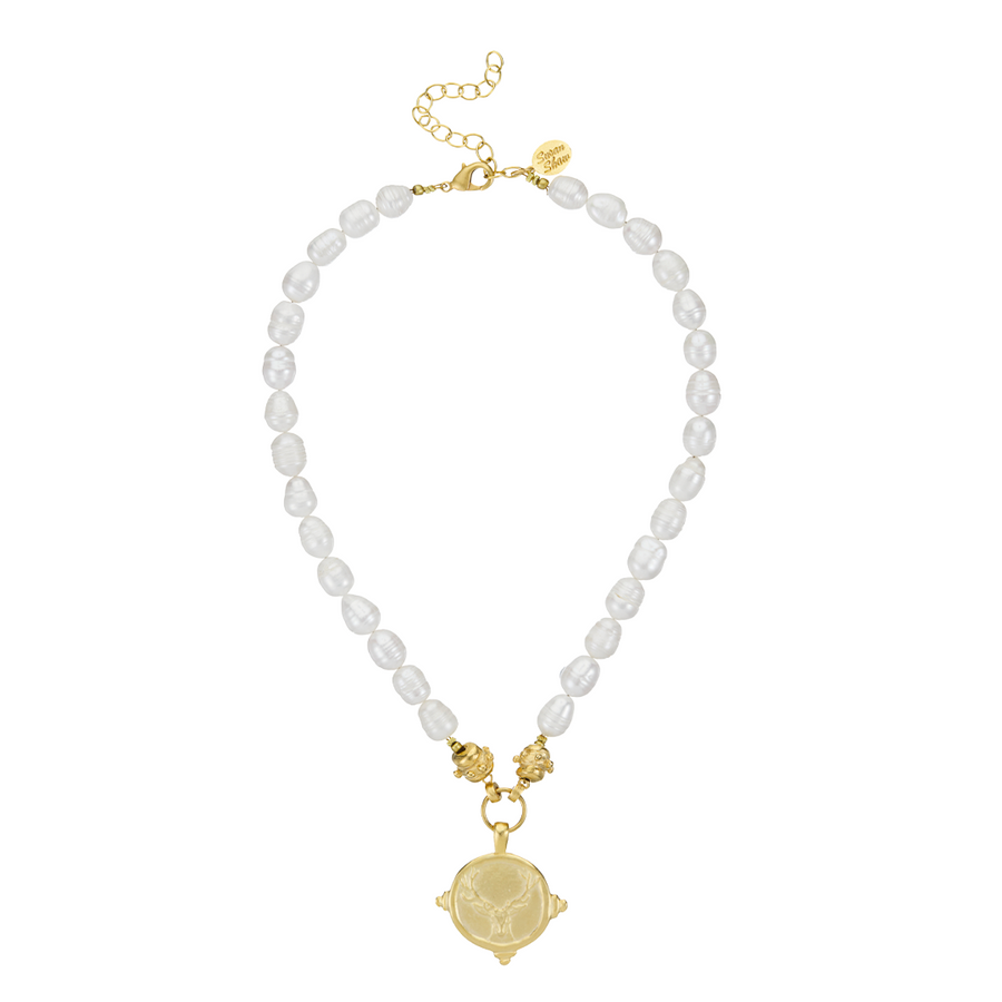 Stag Pearl Necklace