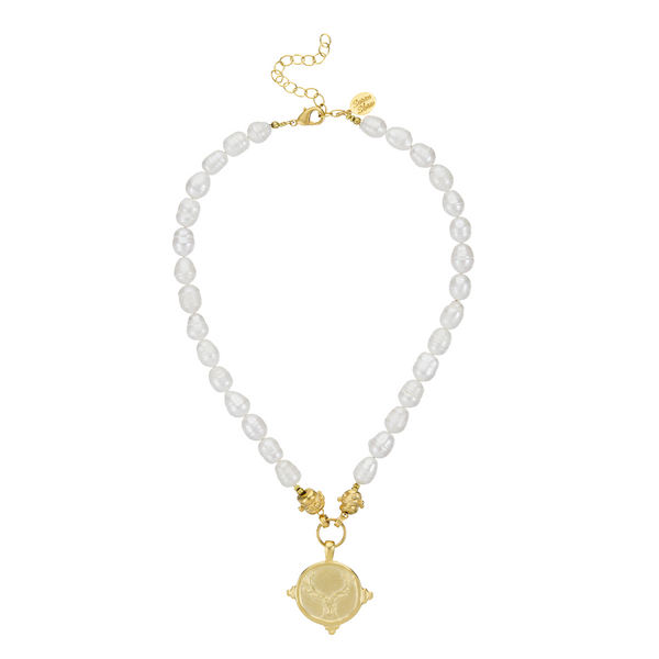 Stag Pearl Necklace