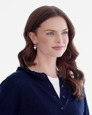 Small Cross Earrings