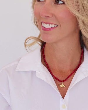 Alys Wild Boar Red Coral Necklace