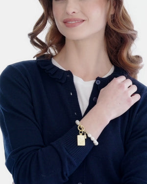 Bird Bam Mahjong Pearl Bracelet