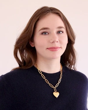 Monroe Pillow Heart Necklace