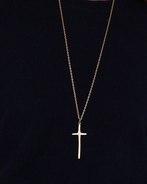 Long Tall Cross Necklace