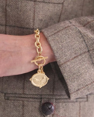 Pheasant Toggle Bracelet