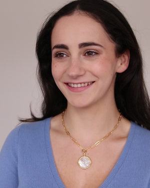 Ida Engraved Dove Necklace