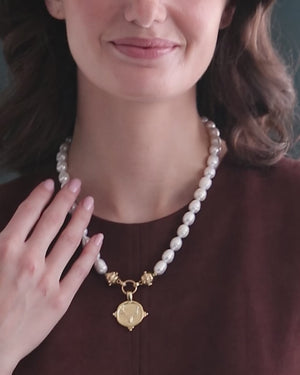 Stag Pearl Necklace