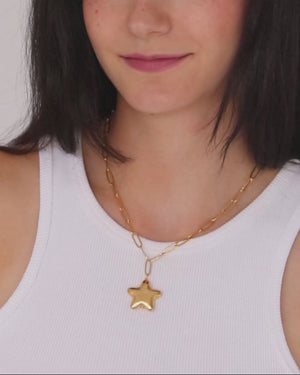Pillow Star Necklace