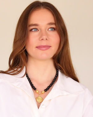 Bulldog Onyx Necklace