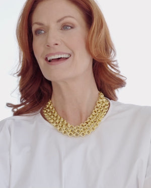 Triple Strand Chain Necklace